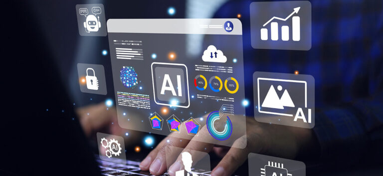 AI logos and abstract graphics