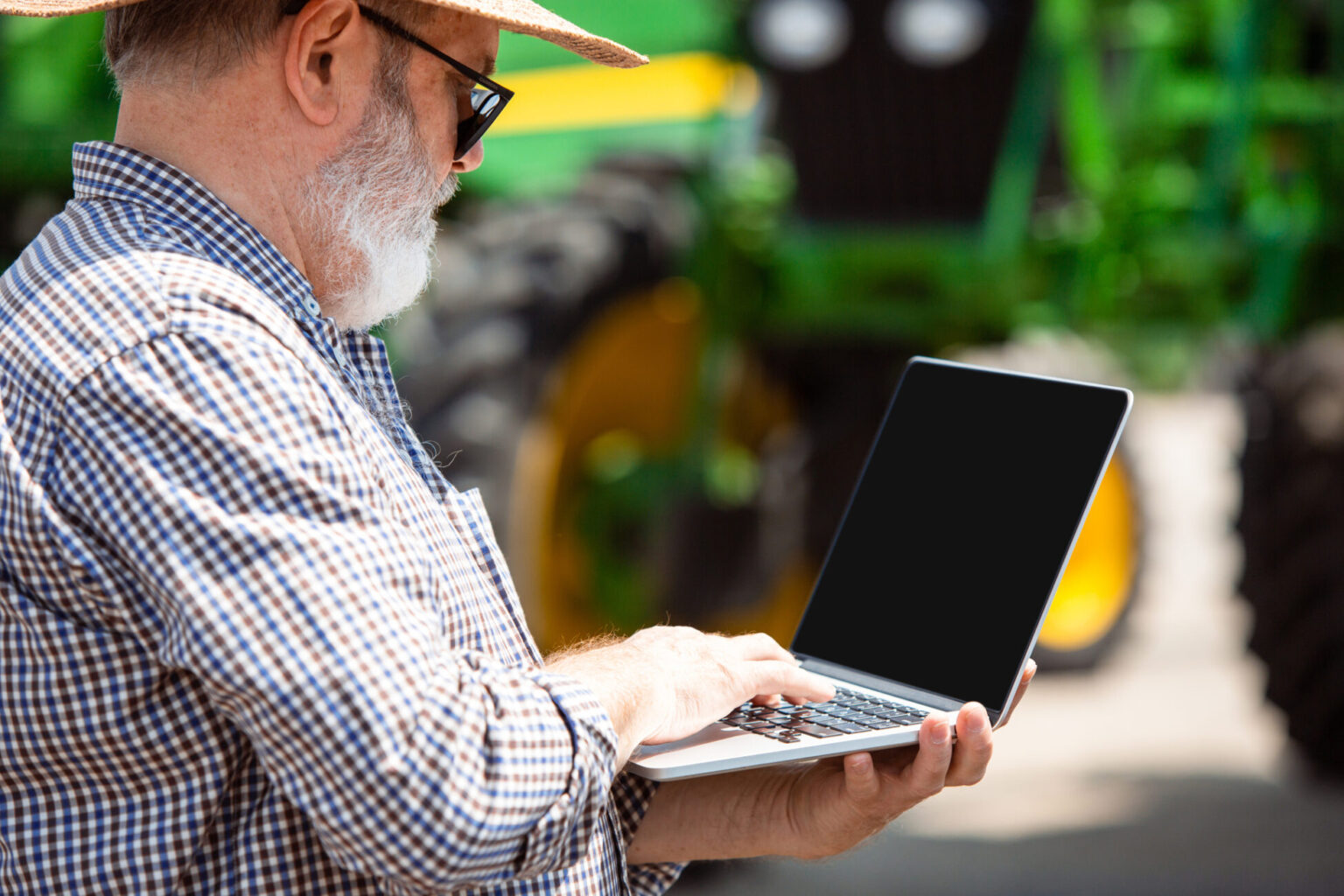 farmer with a tractor