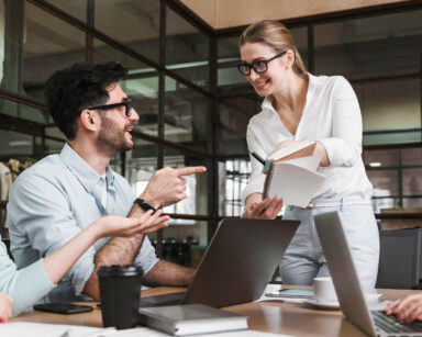 meeting with each other